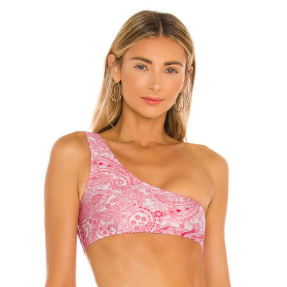Frankie's Bikinis One Shoulder Barb Top
